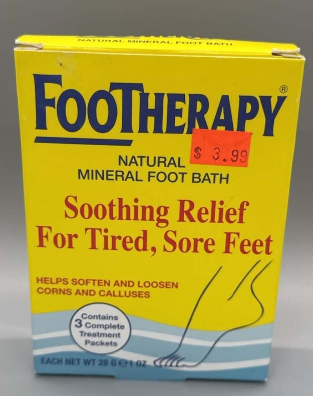 Queen Helene FooTherapy Natural Mineral Foot Bath Soothing Treatment (1) 3pk Box